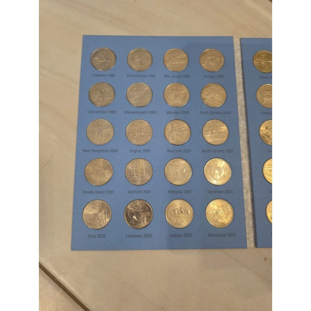 Whitman Coin Folder Statehood‎ Quarters 1999 - 2009 Album/DC Territories 8097 #1